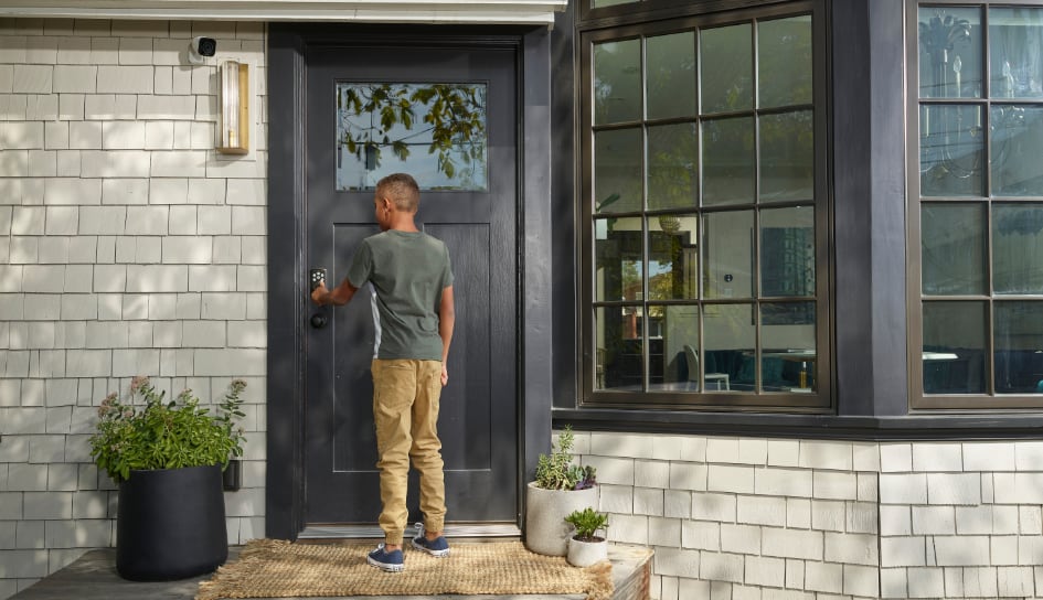 Vivint Smart Lock on home in San Bernardino