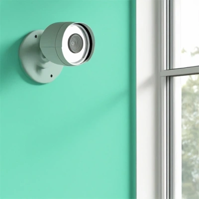 San Bernardino vivint camera facing a window